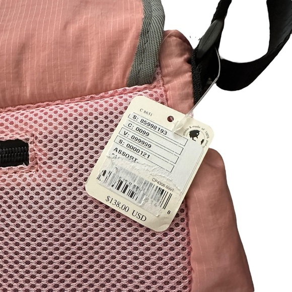 Free People NWT Playoff Sherpa Messenger Bag in pink - Picture 6 of 9